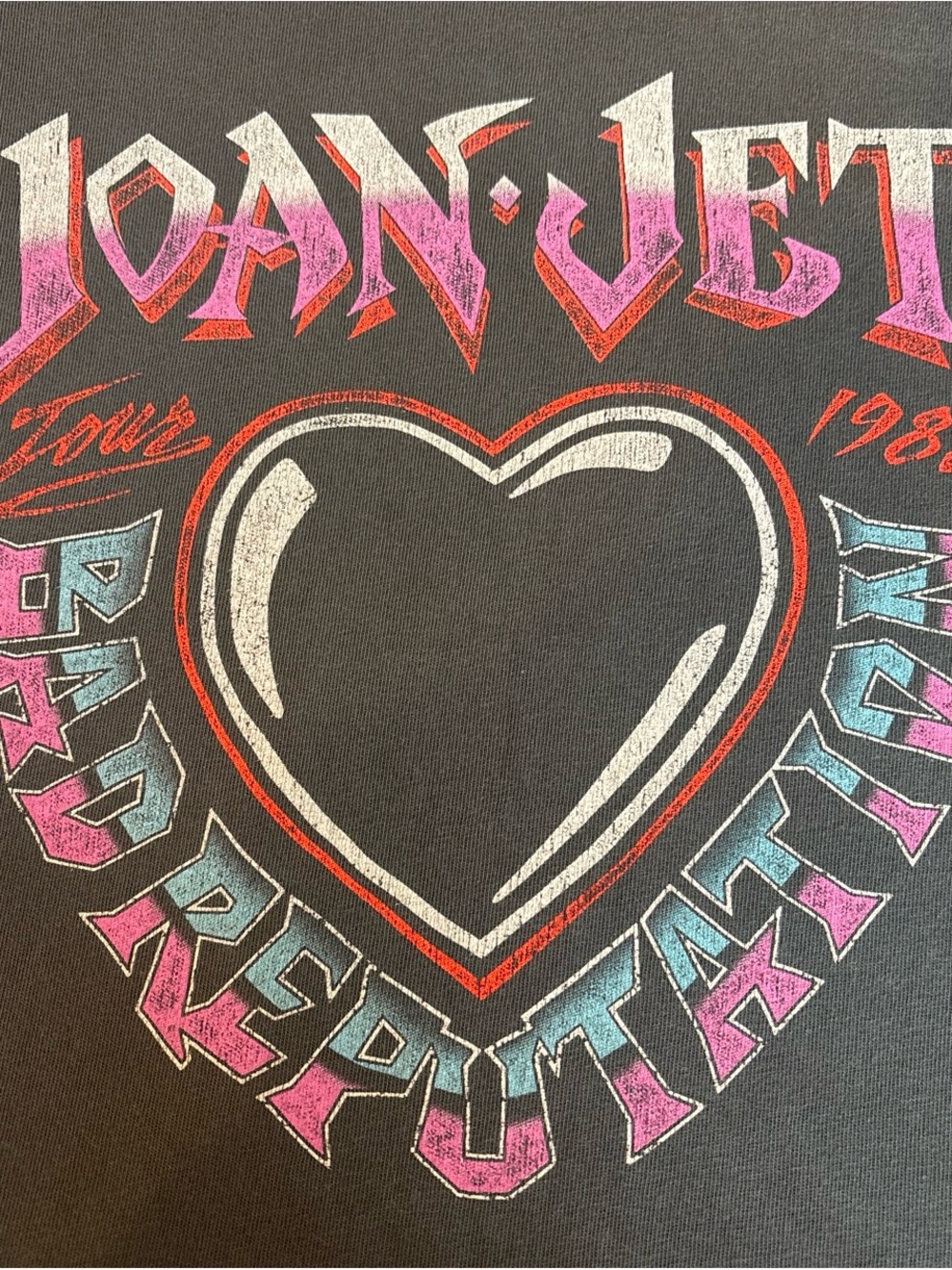 Joan Jett Women’s Black Graphic Tee - Bad Reputation - Picture 2 of 8